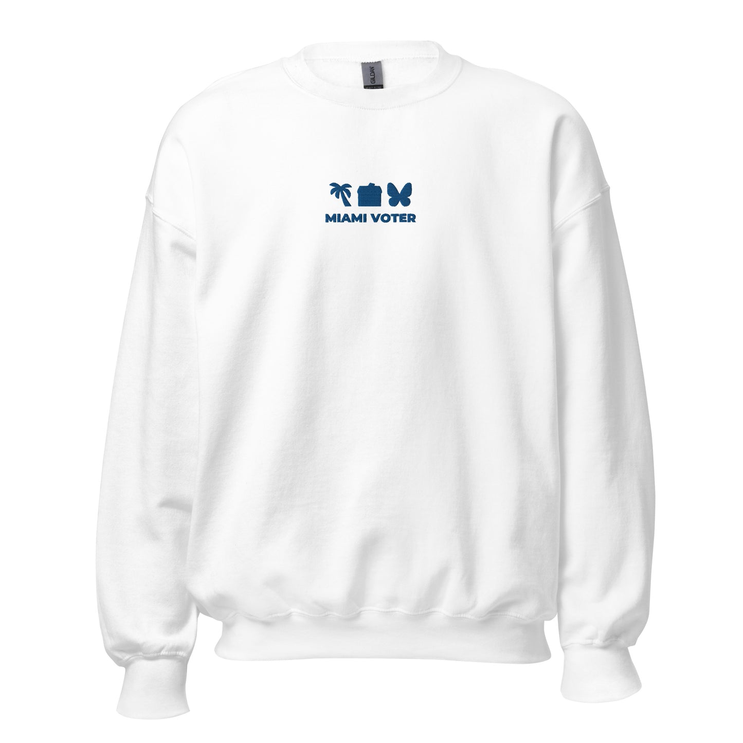 Miami Voter Crewneck | White